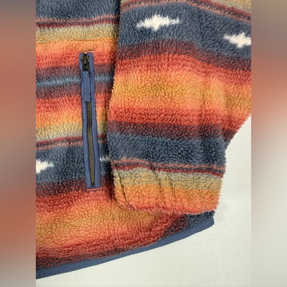 AMERICAN EAGLE Womens Southwestern Fleece Snap Front Jacket S Cozy Boho Western - Picture 5 of 15